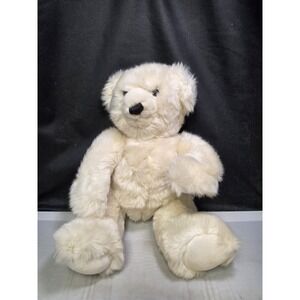 Restoration Hardware Baby & Child Luxe Faux Fur White Teddy Bear Plush Toy